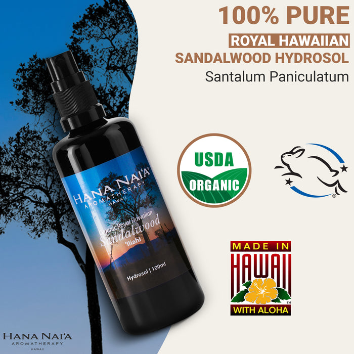 Organic Hawaiian Sandalwood Hydrosol